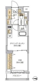 リビオメゾン湯島【1階】の間取り