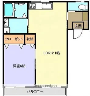 スカイハイツⅠ【203号室】の間取り