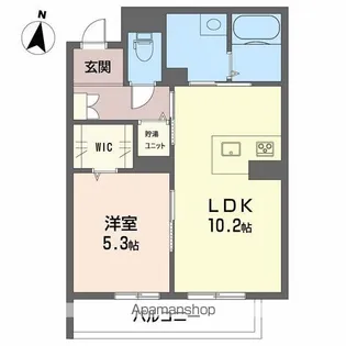 ローズガーデン三上【3階】の間取り