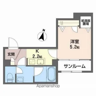 シャーメゾンルーク【2階】の間取り