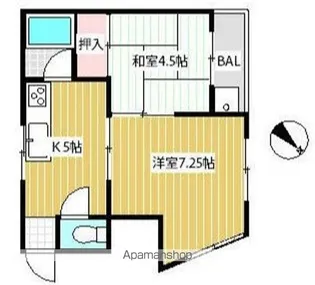 メゾン松【1階】の間取り