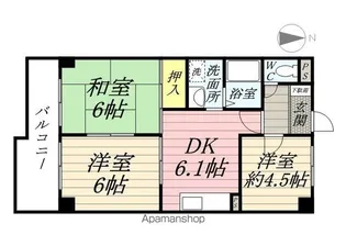 メゾンシャインⅡ【2階】の間取り