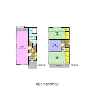 東京都青梅市新町2丁目【一戸建】の間取り