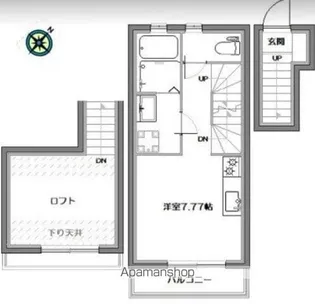 グランツ武蔵関【202号室】の間取り