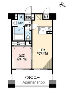 サヴォイ グランデス【1203号室】の間取り