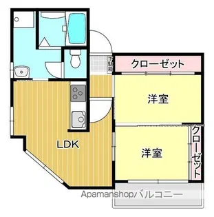 ライラック薬院【6階】の間取り