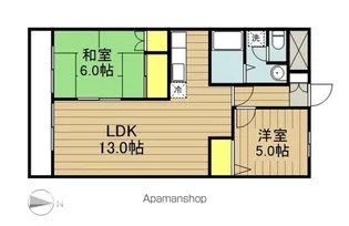 笹コーポ戸田【204号室】の間取り