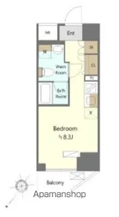 スパシエイラーレ横浜【6階】の間取り
