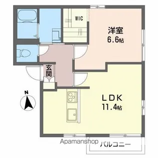 メイプルヴィレッジB【2階】の間取り