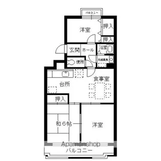 プランタンハイツ【304号室】の間取り