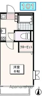 CITYHOUSE吉祥寺【101号室】の間取り