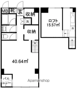 道表プラザ【3階】の間取り