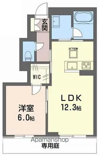 トレスセドロ新保【1階】の間取り