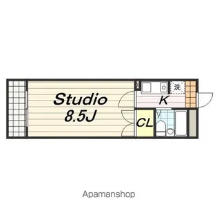 ランド津田沼【1階】の間取り