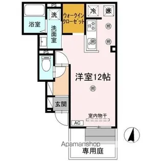 ビバーチェ城東【1階】の間取り