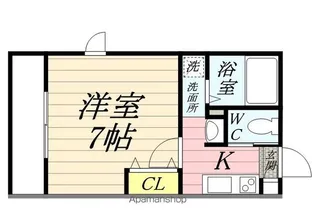 サンルージュ横浜【2階】の間取り