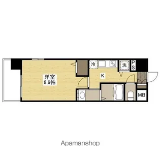 グラビスコート国泰寺【9階】の間取り