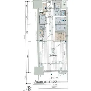 エステムプラザ池袋立教通り【8階】の間取り