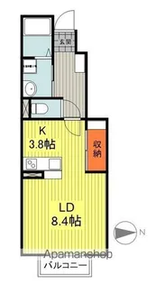 タキタコーポ【103号室】の間取り