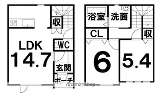 ロイヤルコートK【1階】の間取り