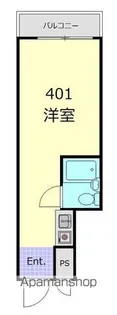 扶桑ハイツ四谷【4階】の間取り