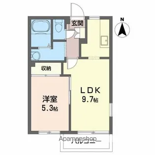 セント・アンドリュース【205号室】の間取り