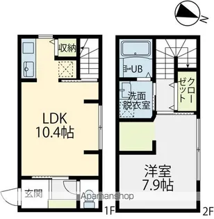 BELK安宅【103号室】の間取り