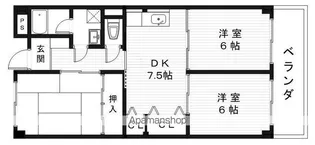 リンピア山川【103号室】の間取り