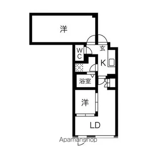 KINOMORI代々木上原【1階】の間取り