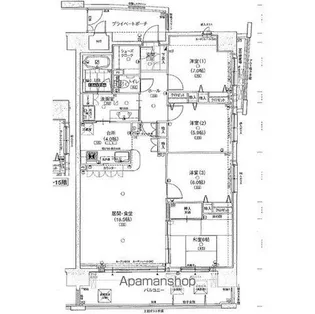 ポレスターアーバンシティ広島【206号室】の間取り