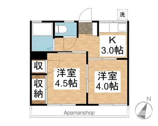 シティハイムグリーンヒル【2階】の間取り
