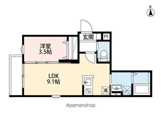 DOLCEVITA南流山(ドルチェヴィータミナミナガレヤマ)【2階】の間取り