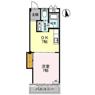 カナルシャトーD7【2階】の間取り