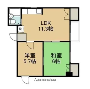 ファミール大梶【403号室号室】の間取り