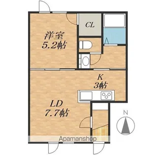 キャンディ キャトル【1階】の間取り