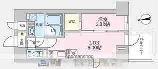 タスキプライムテラス後楽園【201.号室】の間取り