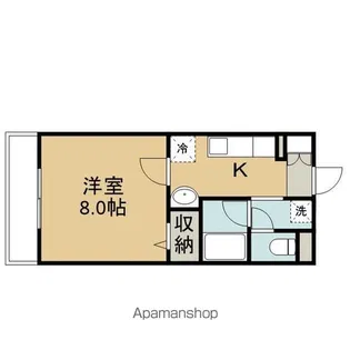 山咲ビル【5階】の間取り