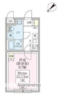 スカイラシクラス平和台【2階】の間取り