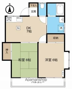 グランジュテ【101号室】の間取り