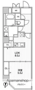 TASUKI RICHESSE新宿山吹町【4階】の間取り