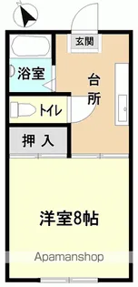 コーポアゼリア【1階】の間取り