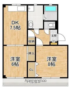 ヒルバレーマンション【106号室】の間取り