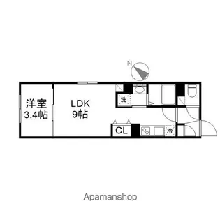 LUORE黒川EAST【3階】の間取り