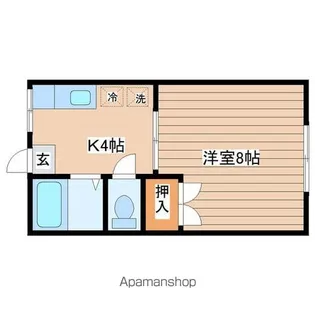 メーゾン台原【1階】の間取り