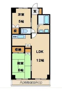 リバーストーン南与野【102号室】の間取り