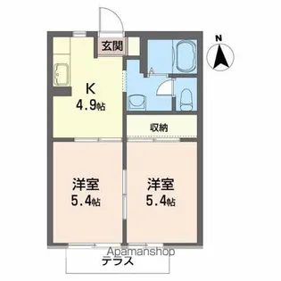 フォレストコート【1階】の間取り