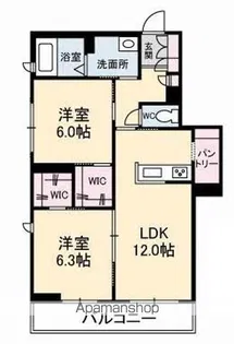 グレースセゾン 樹【3階】の間取り