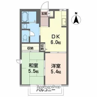 ディアス祐【203号室】の間取り