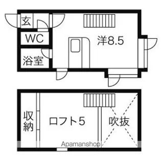 イーストサイドイン【2階】の間取り