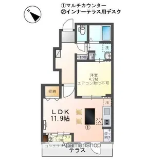 アスタルテ【1階】の間取り